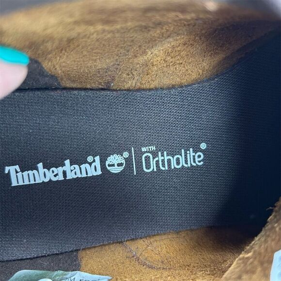 Timberland Men's Brown Leather Ortholite Chukka Boots Size 9.5 Lace Up Casual - Picture 13 of 13